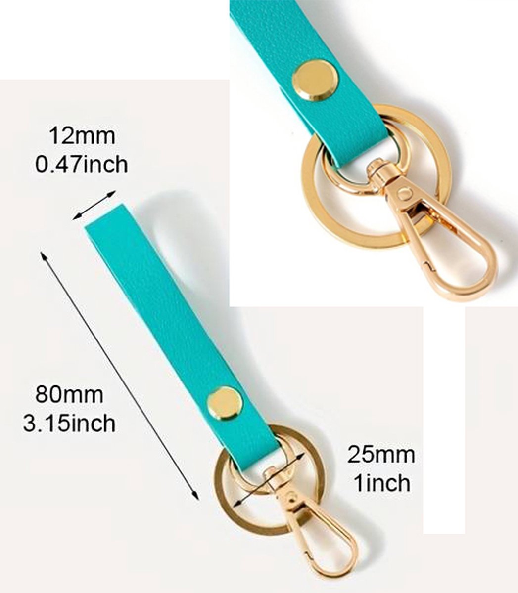 Luxury Ladies' Keychain | Key Holder | Car Keychain | Modern Style | With Double Key Rings | Blue