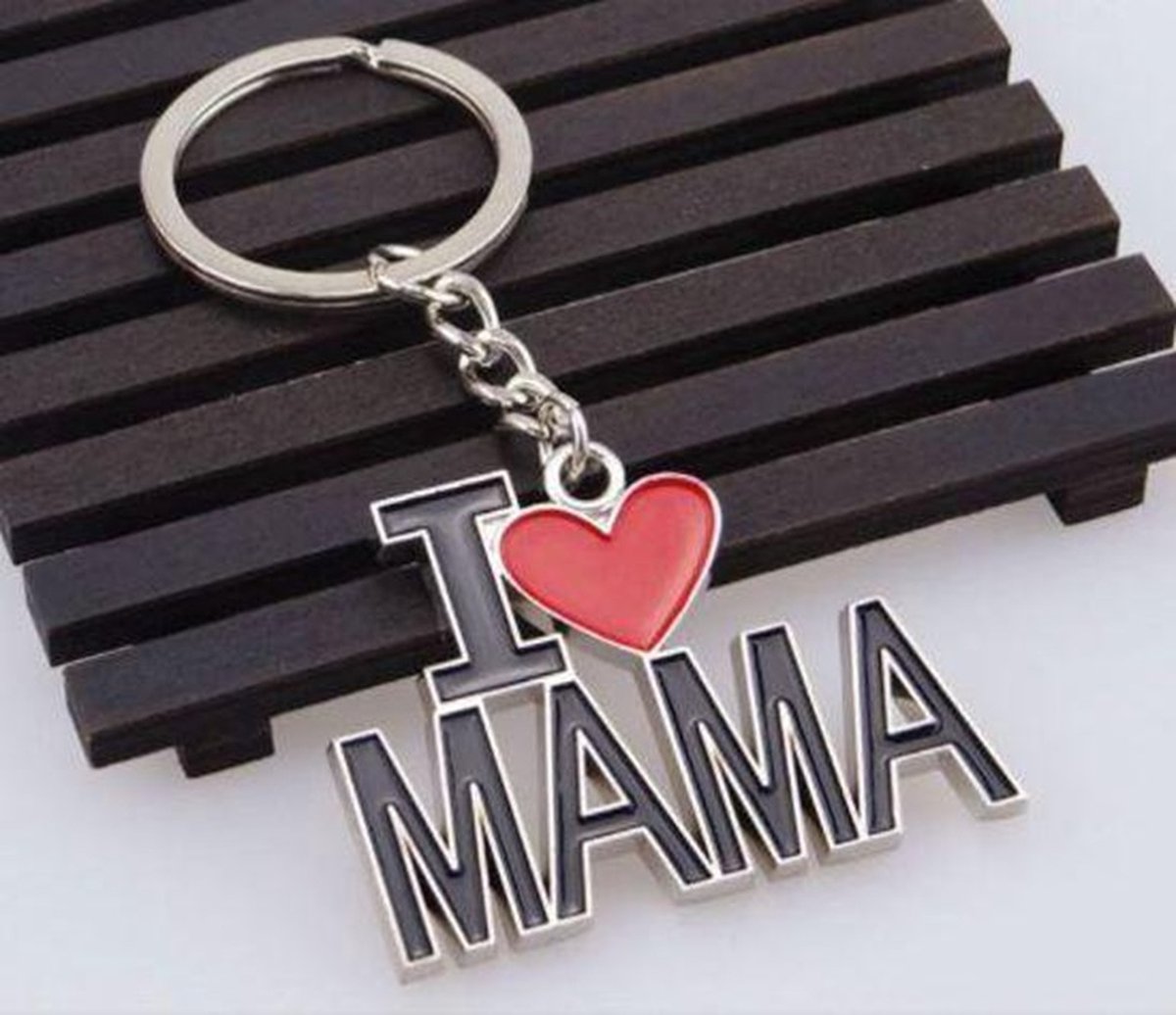 Keychain I Love Mom I Mother's Day Gift I Keychain Mom I Key Holder I Gift I Silver