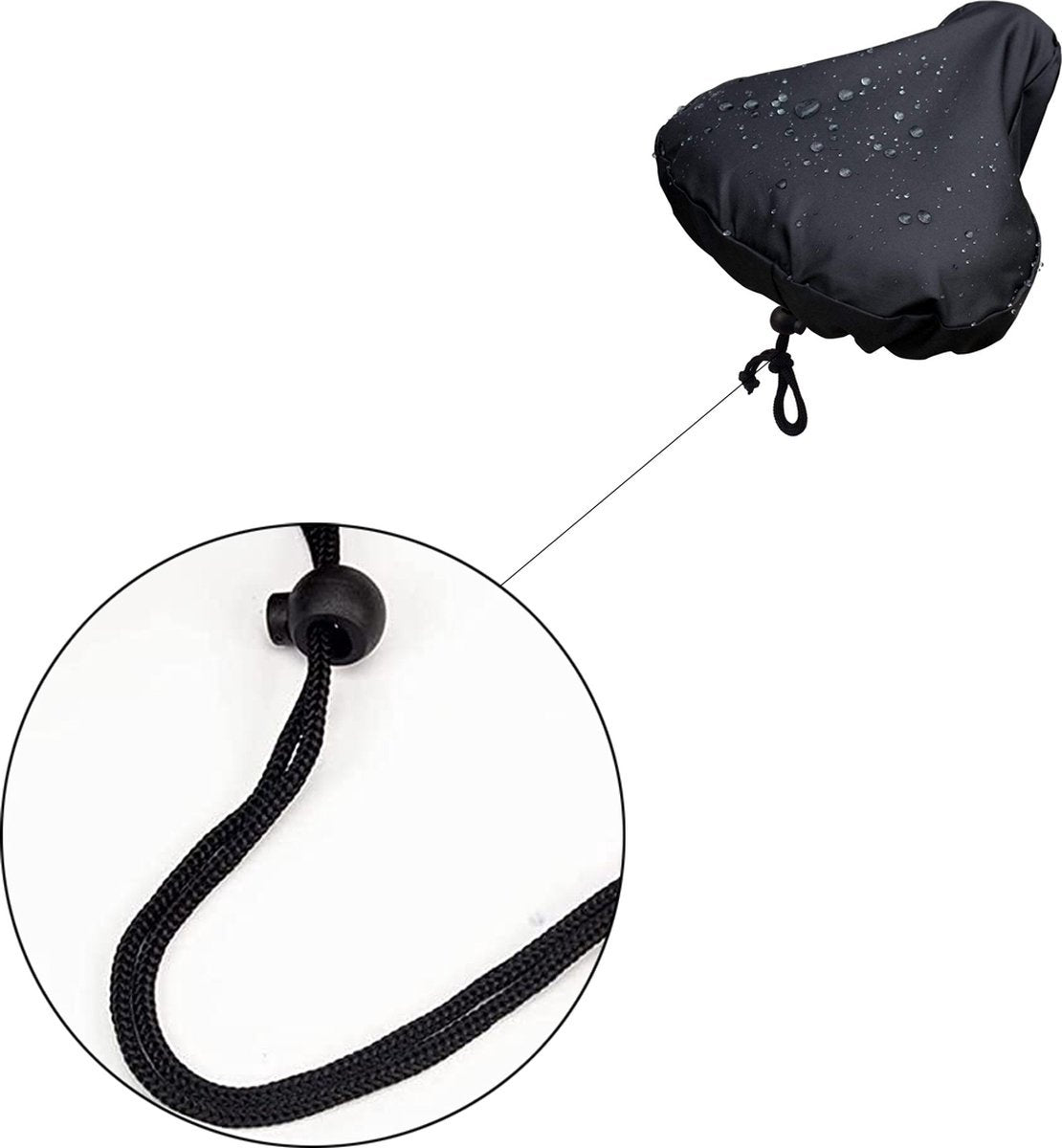 Waterproof Saddle Cover - Bicycle Saddle Cover - Cover for Bicycle Saddle - Rain Cover - Elastic Rain Cover for Bicycle Saddle - 2-pack