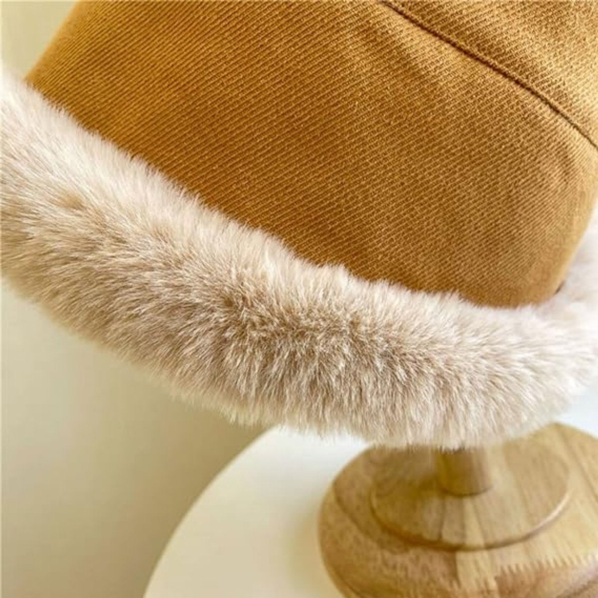 1 Women's Winter Hat - Cold Weather - Extreme Warmth and Wind Protection - Fleece-lined Interior - Wide Brim Design - Thick Insulated Material for Snow - Khaki