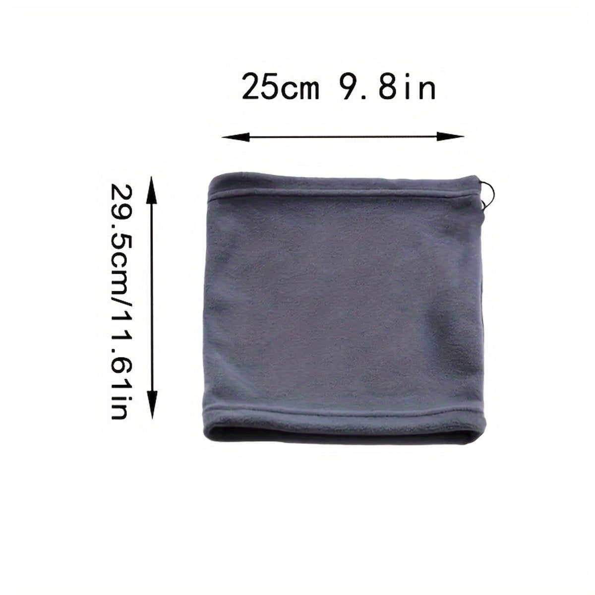 Multifunctional tubular scarf (black) - lined with warm fleece, can be used as a neck warmer or face mask - windproof and warm scarf - suitable for winter sports such as skiing, snowboarding, cycling, hiking, and ice skating