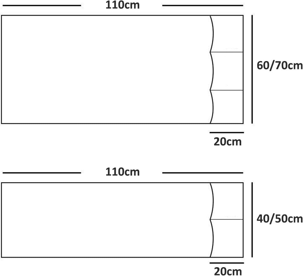Sofa Armrest Storage - 5 Compartments - Reinforced Tech Fabric - Remote Control Holder - White (70*110CM)