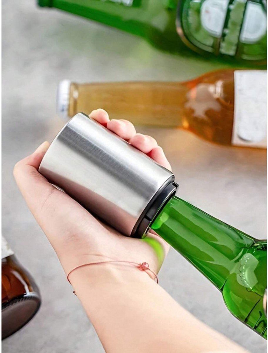 Automatic Corkscrew – Push System, Stainless Steel Color