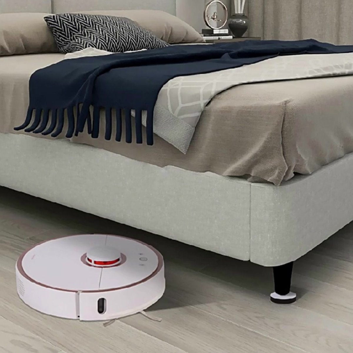 Furniture Risers - 16 Pieces - Furniture Riser Set - Bed Riser - Adjustable Furniture Legs - Furniture Coasters - Furniture Felt - Strong Space-Saving Riser - Felt Pads - Self-Adhesive - Anti-Slip - Floor Protection - Furniture Elevation - Bed Risers