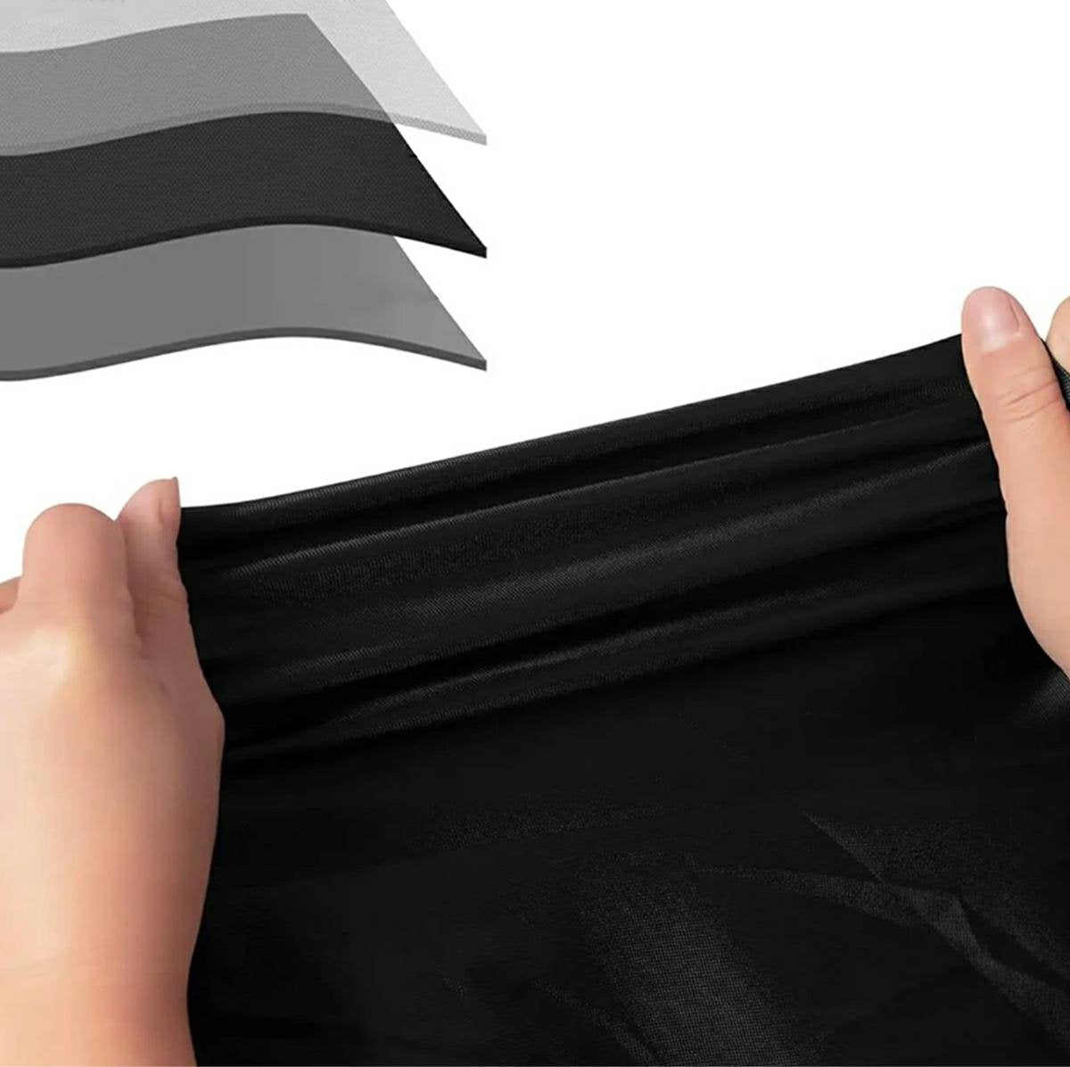 Waterproof Garden Set Protective Cover with Drawstring and Good Drainage - W242 x L160 x H100CM - Black Garden Furniture Cover - Garden Furniture Cover - Garden Set Cover - Lounge Set Cover - Garden Table Cover