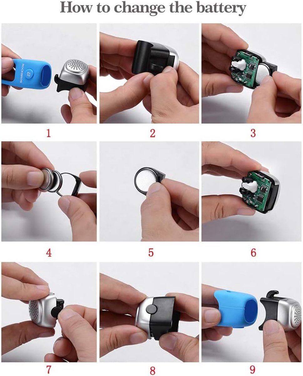 Bicycle Bell - Professional Electronic Bicycle Bell - Waterproof Electronic Bicycle Horn - Loud Bicycle Bell - Simple Mounting - Silicone - Universal - Ideal for Bicycle / Scooter / Everyday Cyclists / Cycling Enthusiasts