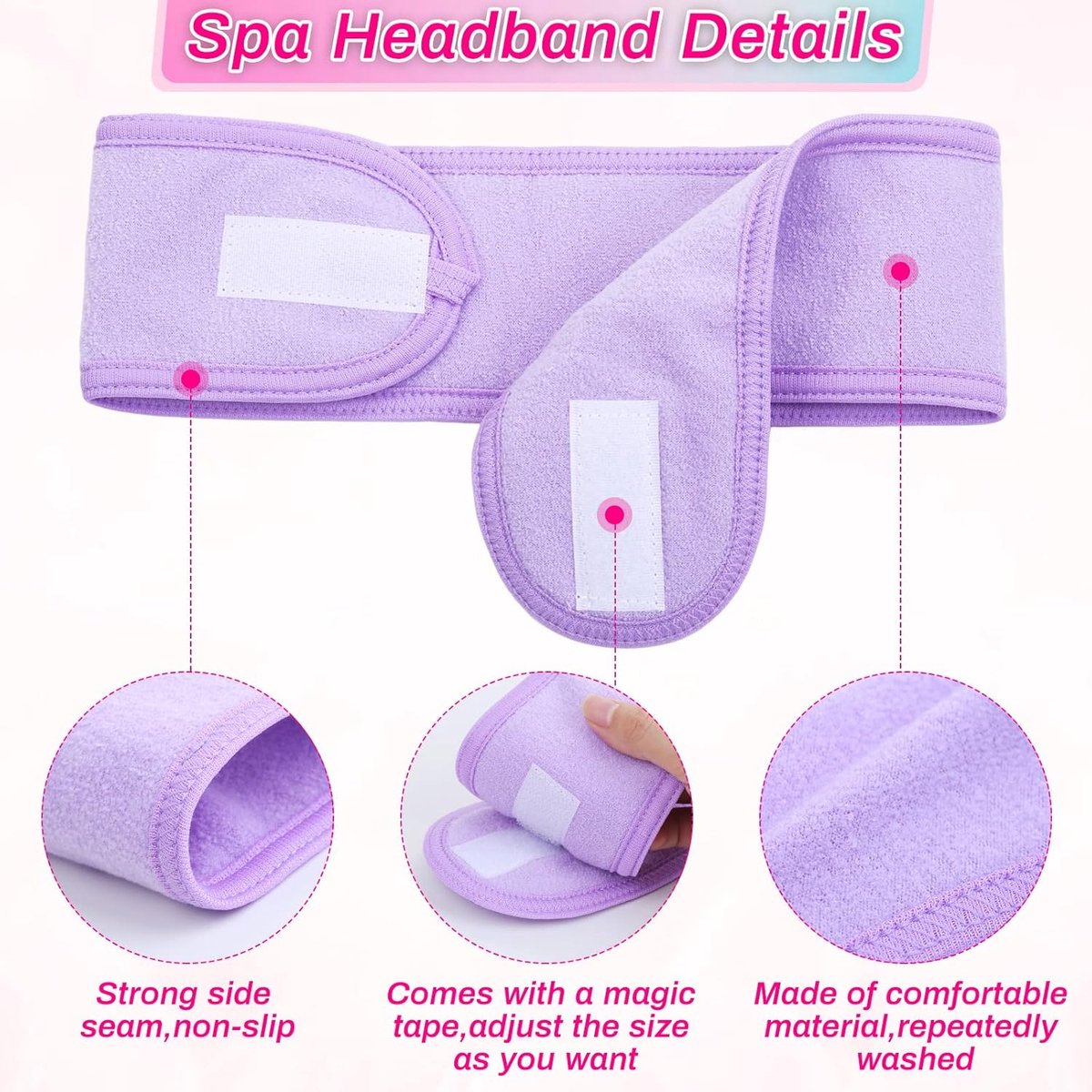 Headband - 10 Pieces - Sports Headband - Women's Headbands - Wide Headbands - Non-Slip - For Makeup, Facial Cleansing, Face Mask, Sports - Women and Men - Mix 10 Colors