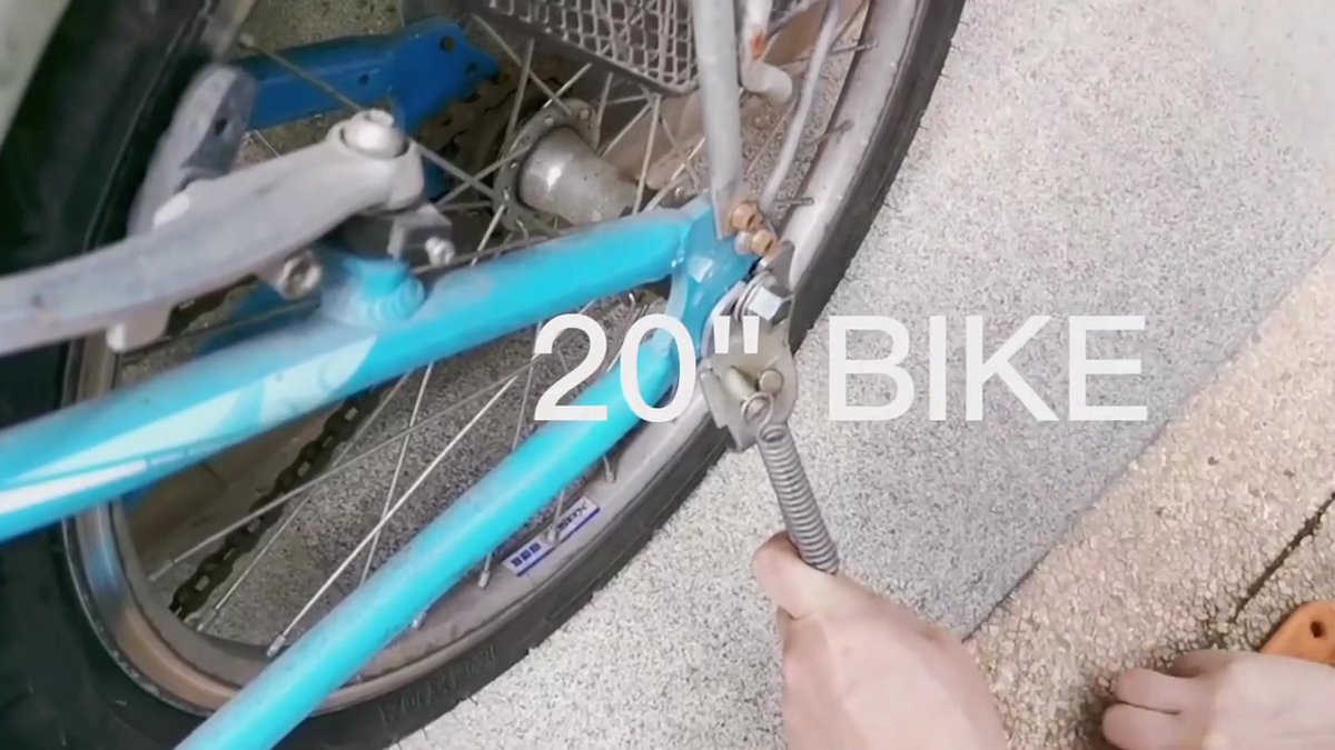18 Inch - Bicycle Stand for Children's Bikes - MTB Kickstand - Single Bicycle Stand - Bicycle Accessories for Children - Bicycle Stand - Side Stand for Bicycles - Bicycle, E-Bike, City Bike & Mountain Bike - Black - Easy to Install