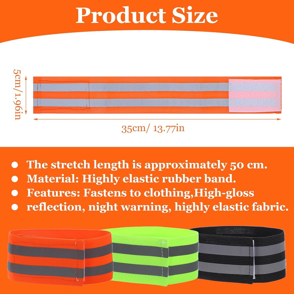 Trouser Clips - 2 Pairs - Reflective Cycling Shorts Clip - Universal Cycling Shorts Clip - Reflective trouser clips - Cycling shorts clip - high visibility reflective tapes - for cycling, running, arm, wrist, ankle and leg straps and bicycle cuff clips