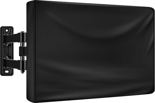 Outdoor TV case 55-58 inch - TV screen protector - waterproof and weatherproof outdoor flat screen case - 210D fabric - 55.1 x 5.9 x 35.4 inches - black