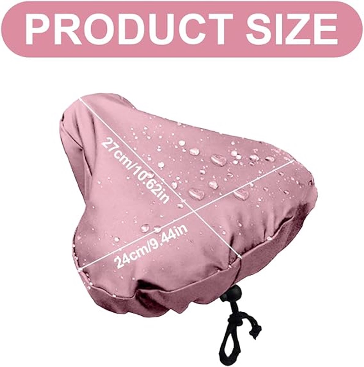 Bicycle Saddle Cover - Bicycle Saddle Cover - Waterproof Saddle Cover - Cover for Bicycle Saddle - Rain Cover - Saddle Cover - waterproof bicycle saddle cover - with drawstring - outdoor saddle cover - bicycle accessories - universal - rain and dust prote
