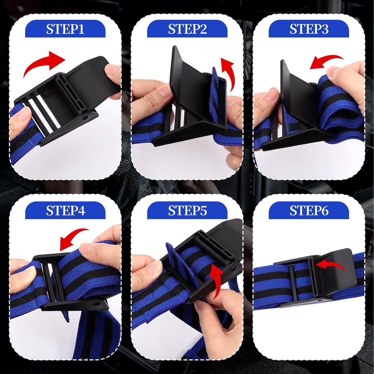 Resistance Bands - Resistance band - Booty bands - Fitness Elastic - Fitness Resistance Bands - Booty bands for training - Blood flow restriction bands - Adjustable BFR training bands - for training your glutes, squat, thighs - Blue