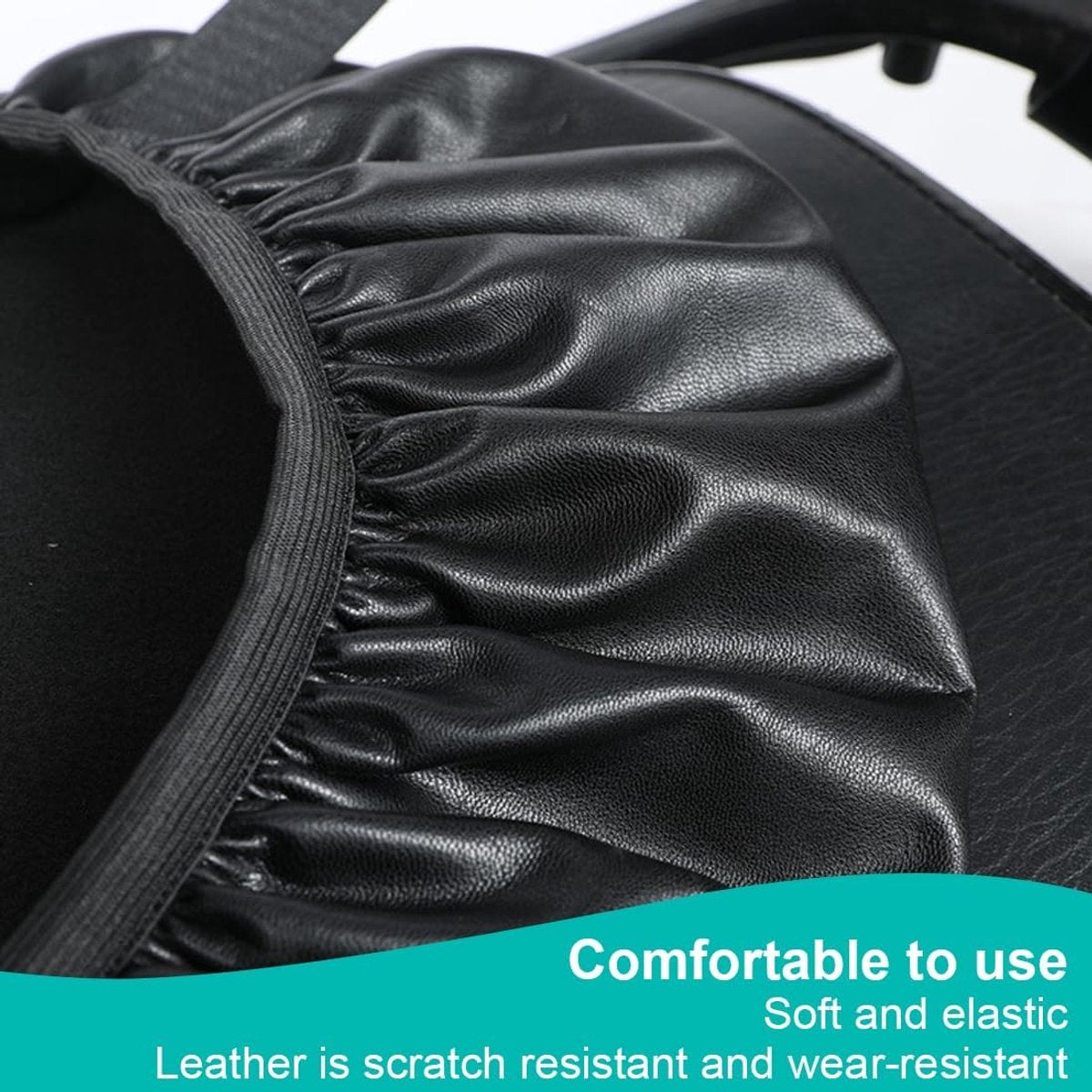 Motorcycle Seat Cover - Electric Bike Seat Cover - Scooter Seat Cover - Rain Seat Cover Scooter - Waterproof PU Scooter Seat Cover - Universal Seat Cover - Wear-Resistant Waterproof Cover - Seat Cover - For Most - 80*60 cm - Black