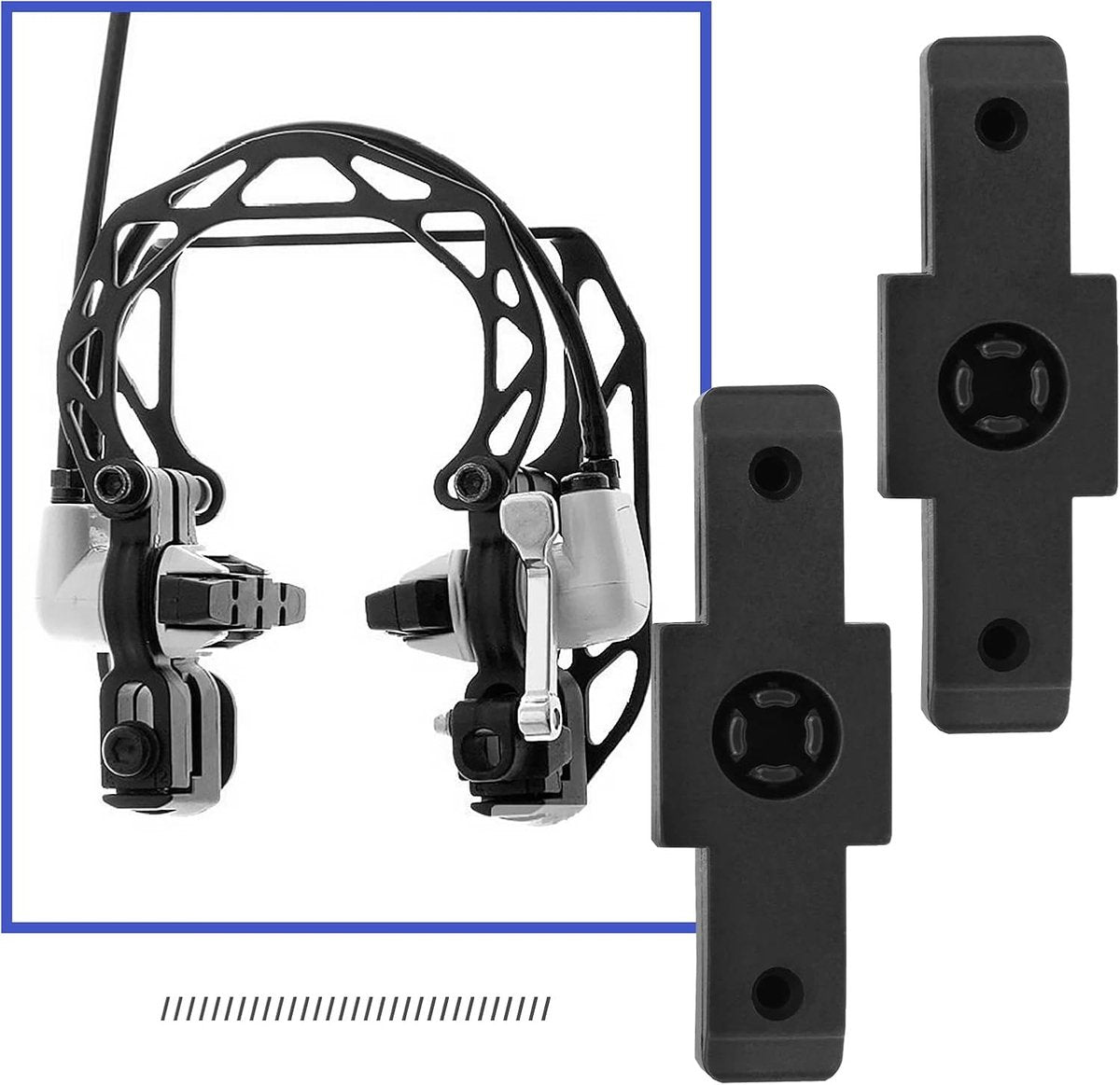 4 pieces - Brake pads - Bicycle brake pads - Replacement brake pads - Suitable for Magura HS11 HS22 HS24 HS33 HS66 - Brake pads for mountain bikes - Rubber bicycle brake pads - rubber road bike brake cover - bicycle accessories - black