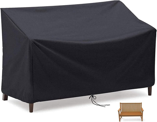 163*66*89 cm - Garden bench covers - Garden chair covers - Dust cover - waterproof - Garden accessories - 2-seater - cover for garden bench - windproof - anti-UV - tear resistance - 210D Oxford fabric - Loveseat cover - for 2-seater bench - black
