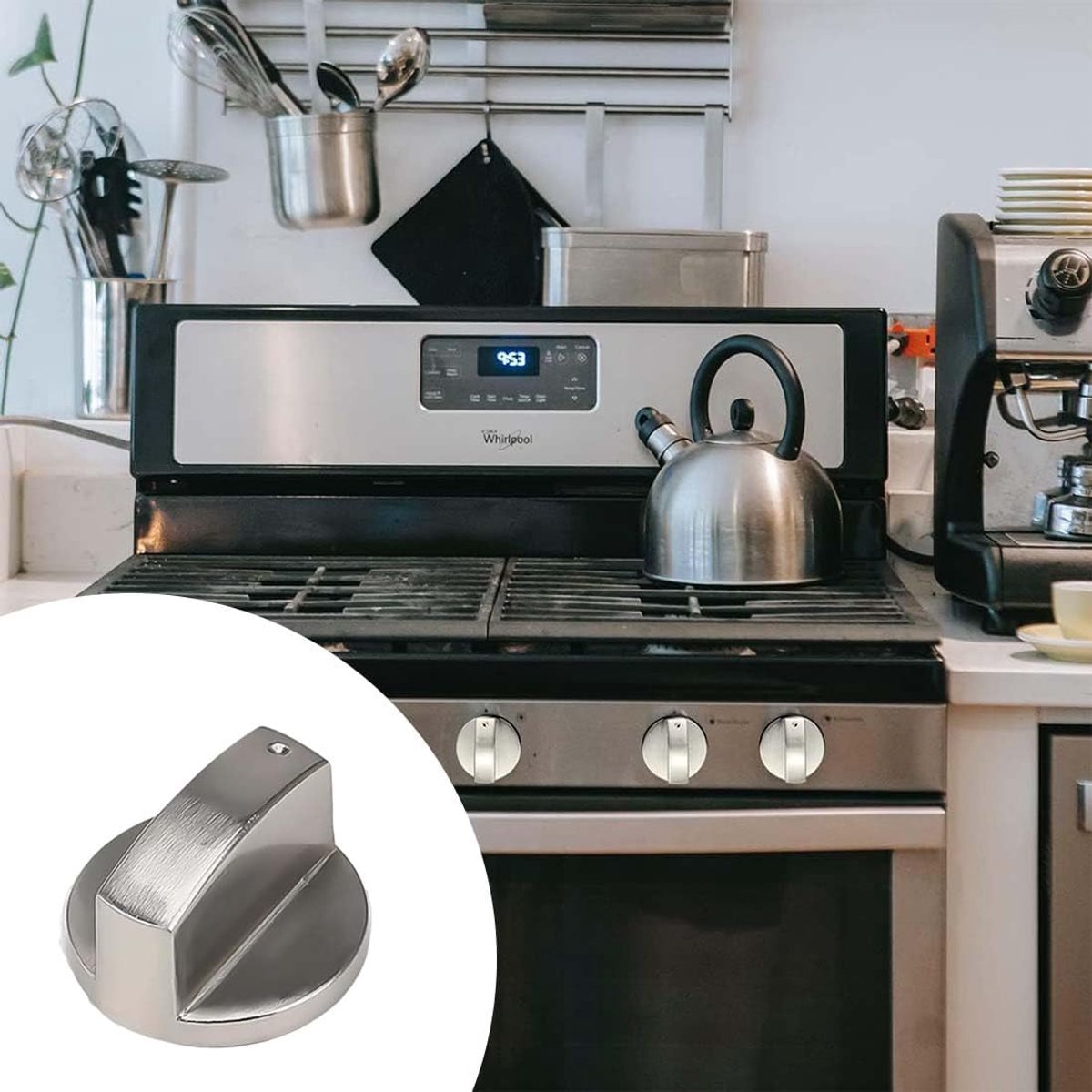 Oven Knobs - 6 Pieces Hob Knob - 6mm Knob Cover - Universal Knob Set for Gas Hob - Universal Gas Stove Hob Oven Knob Set - Knobs for Hob, Gas Stove and Oven - Precise Oven Temperature Control Knob