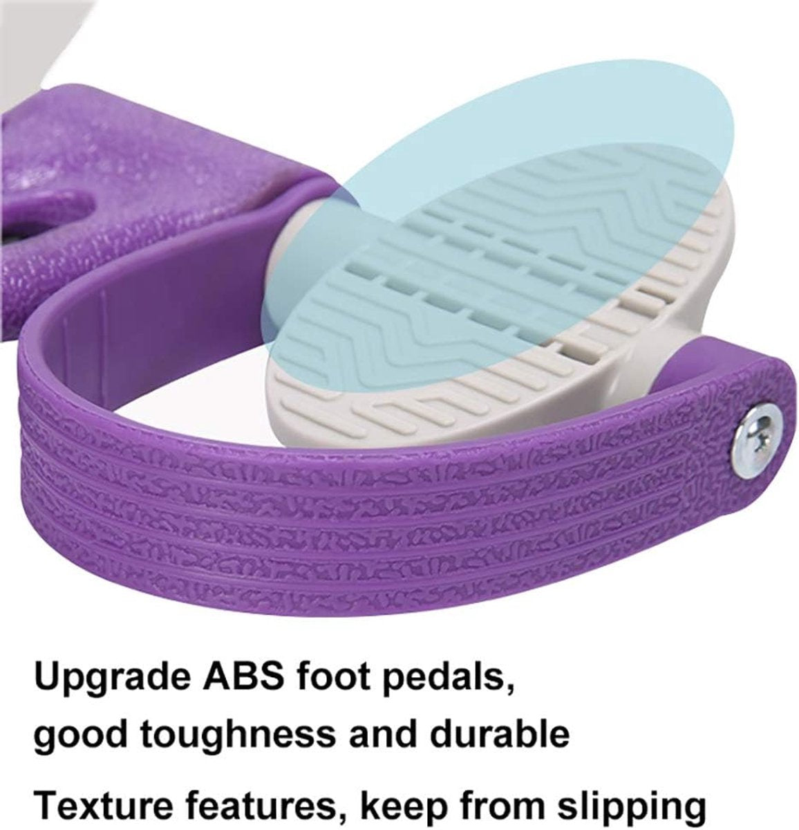 Elastic Abdominal Trainer - Fitness Resistance Bands - Ab Trainer - Ab Roller - Ab Wheel - Abdominal Wheel - Resistance Fitness Resistance Pedal Band - Multifunctional Tension Cord - Training Aids - Leg Stretching - Fitness Equipment - Purple