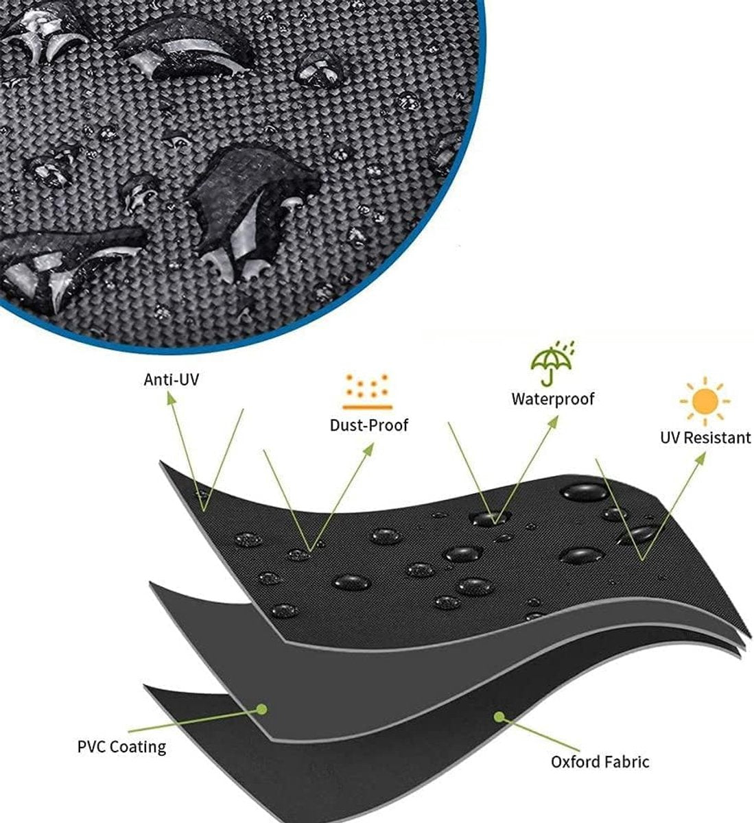 Electric Scooter Cover - Oxford Fabric 210D Electric Scooter Cover - Waterproof Scooter Cover - Dustproof - Snowproof - Sunproof - Rainproof - Protective Cover - Black - 170×61×117 cm