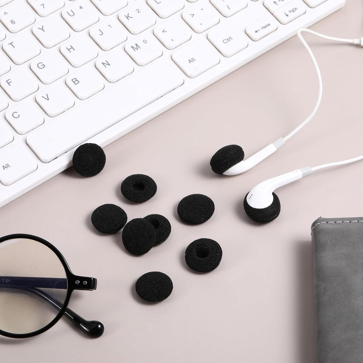 12 Pieces Soft Foam Replacement Ear Cushions - Headphone Ear Cushions - Universal - Sponge Earplug Cushions - for MP3 MP4 Headphones