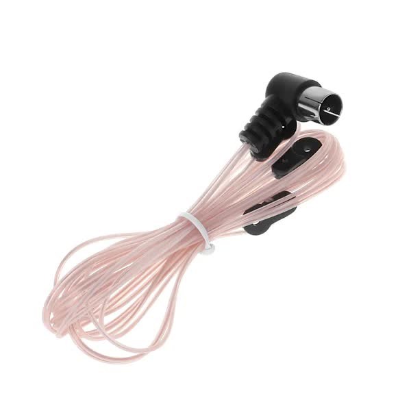 FM Antenna Male Connector Stereo Audio Radio Receiver Adapter Compatible with Denon Marantz Onkyo Raspberry Pi Wave Tivoli