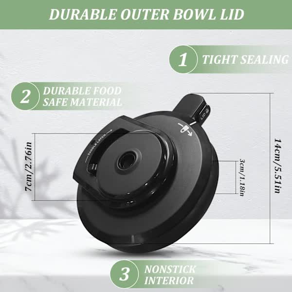 Outer Lid Compatible with Ninja Ice Cream Maker NC299AMZ NC301 NC300 Replacement Lid Accessory