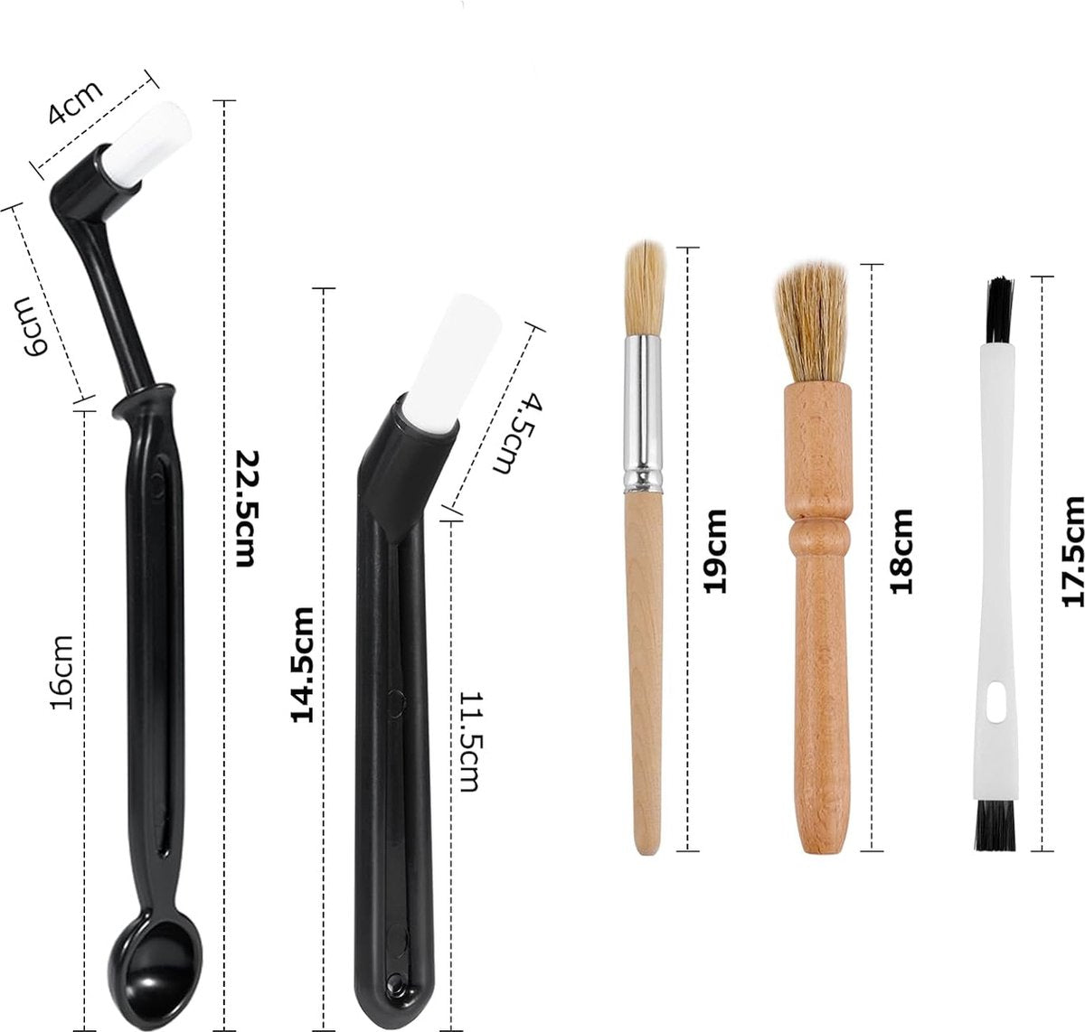 Coffee machine cleaning brush - 15 pieces - barista accessories - cleaning brush set - Cleaning brush for coffee machine - Cleaning brush for coffee spout and milk hose coffee machine - cleaning brush espresso machine