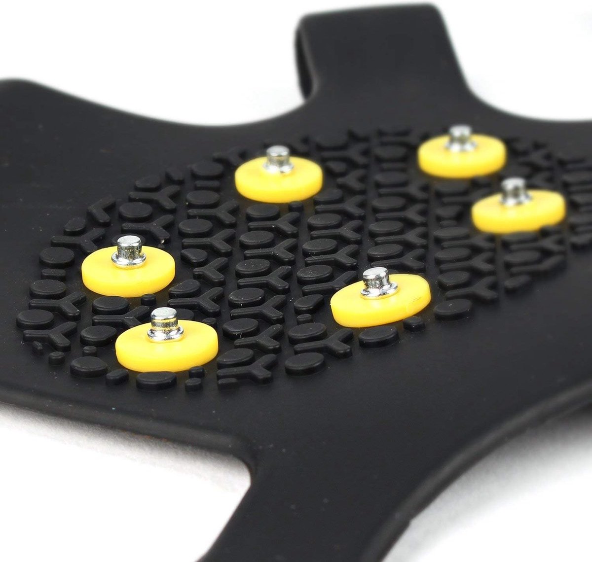 Snow grips over shoes/boots 10 studs Ice Traction Universal Slip on Stretch Fit Snow and Ice, Snow Cleats Crampons Ice Spikes Snow Grips for Winter - L (40-43)