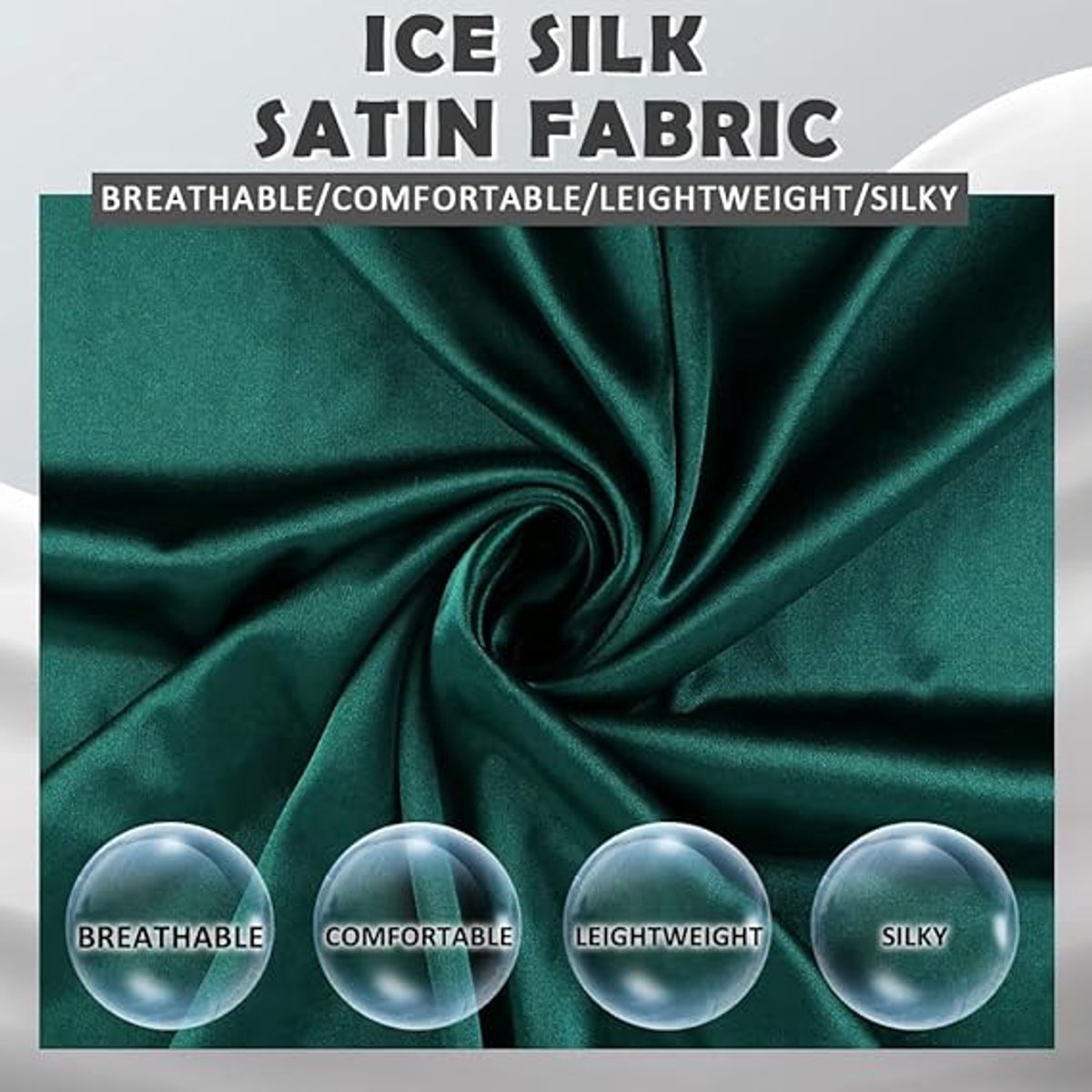 Shawl - 200*70 cm - Soft & Skin-friendly - Thin Wrap Scarf - Stole - Neck Scarf - Fashion Scarf - Women's Scarf - Long Satin Shawl Scarf - Shawls for Evening Dresses - Dark Green
