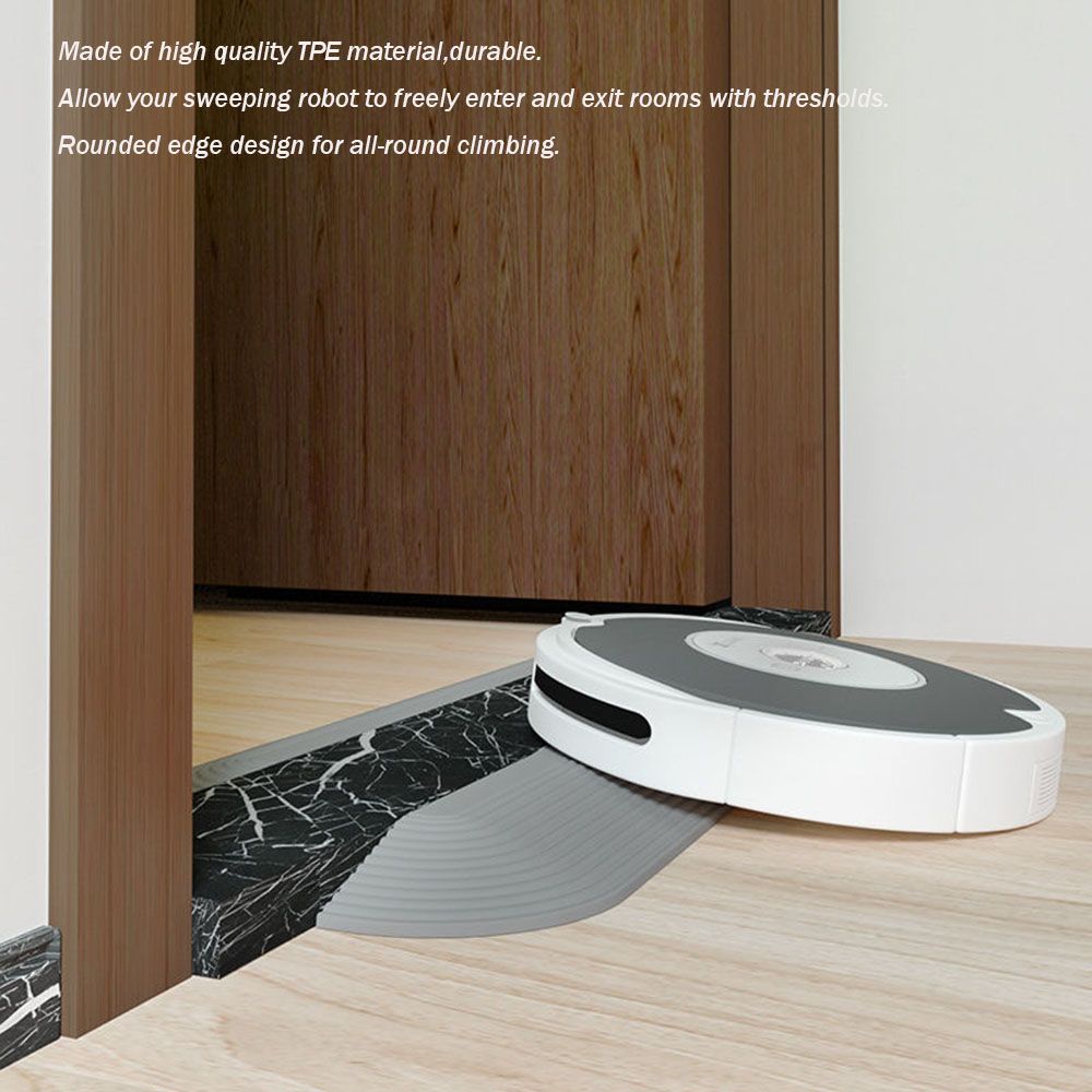 White Threshold Strip Compatible with Robot Vacuum Cleaner