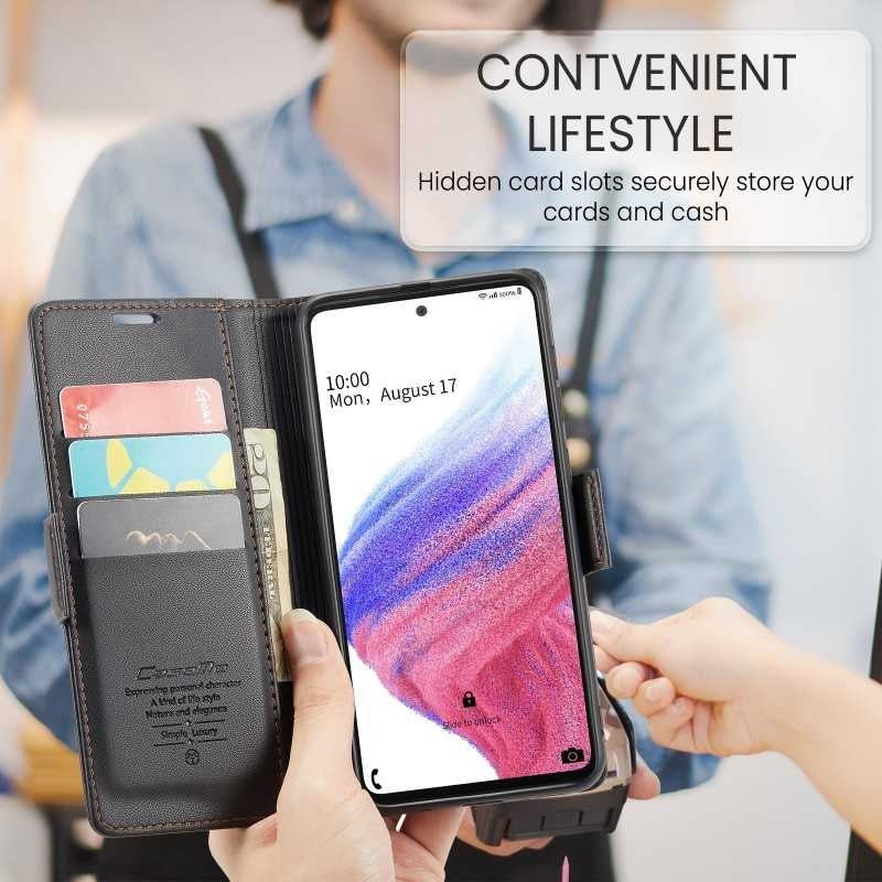 Compatible with Samsung A53 5G Case CaseMe Skin Pro Protective Cover Black