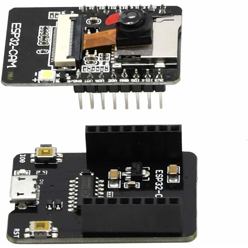 ESP32-CAM-MB ESP32 Dual-Core Bluetooth WiFi Development Board with Camera and TF Card Module 2pcs