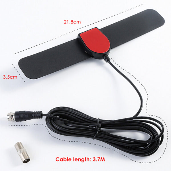 Digital Indoor HD Antenna 25 Mile Range 4K Compatible with TV One Size Black