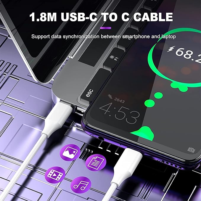 100W USB C Charger Compatible with MacBook Pro 13 14 15 inch 2024