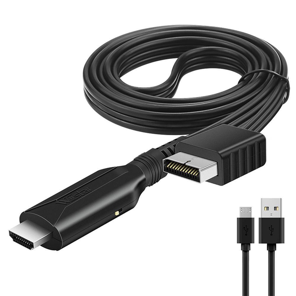 PS2 to HDMI Adapter Cable with RCA AV HD Output Compatible with Playstation 2