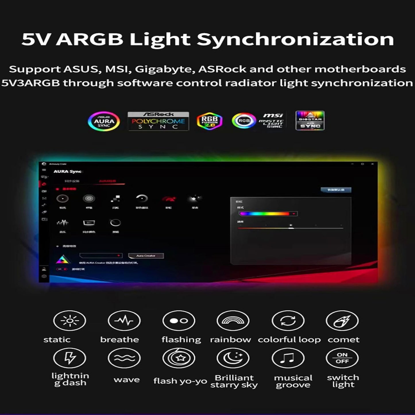 ShakingTank ARGB and PWM HUB 9 PortsFor A-RGB &PWM Case Fan Hub with Controller and SATA Power Input, Magnetic backplane Splitter 5V/3PIN ARGB Case Fan Hub Adapter PWM ARGB Fan