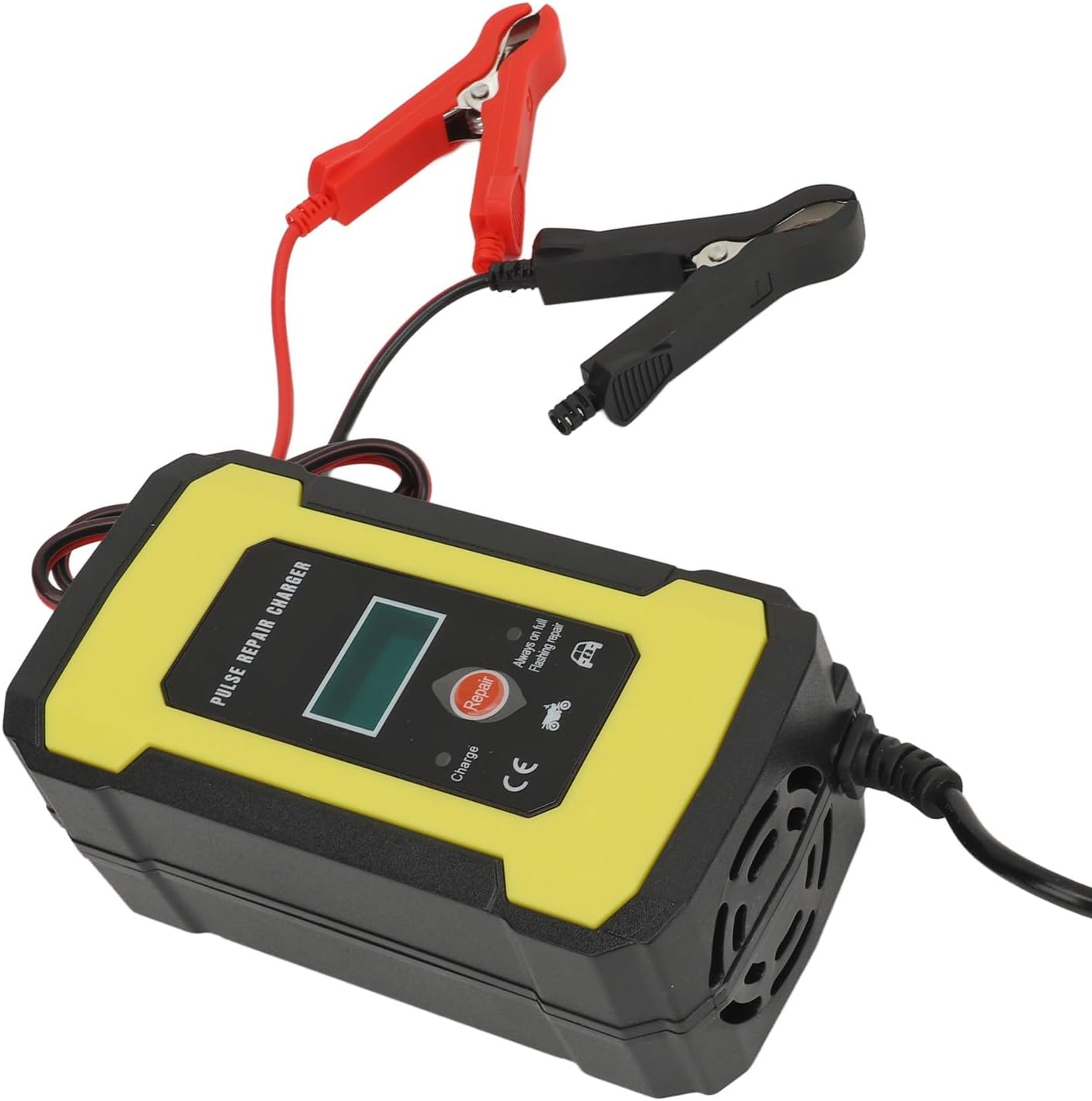 Pulse Repair Charger, Car Battery Charger Flame Resistant for Battery (US Plug)