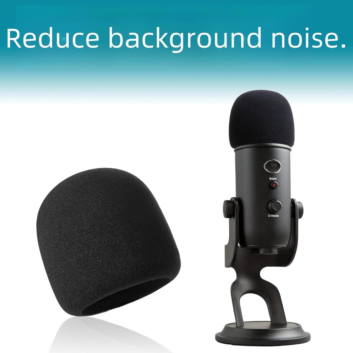 2 PCS Pop Filter Compatible with Blue Yeti Microphone,For Yeti Mic,For Blue Yeti Pro USB Microphone