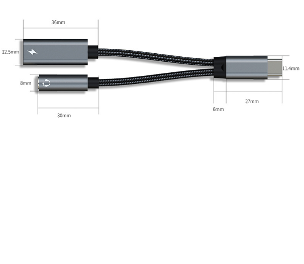 Samsung Galaxy S25 Headphone Adapter, USB C to AUX Mic Jack with PD 60W Fast Charging for Stereo, Earphones, Compatible with Samsung Galaxy S25/S25+/S25 Ultra/S24/S24+, Google Pixel 8/7