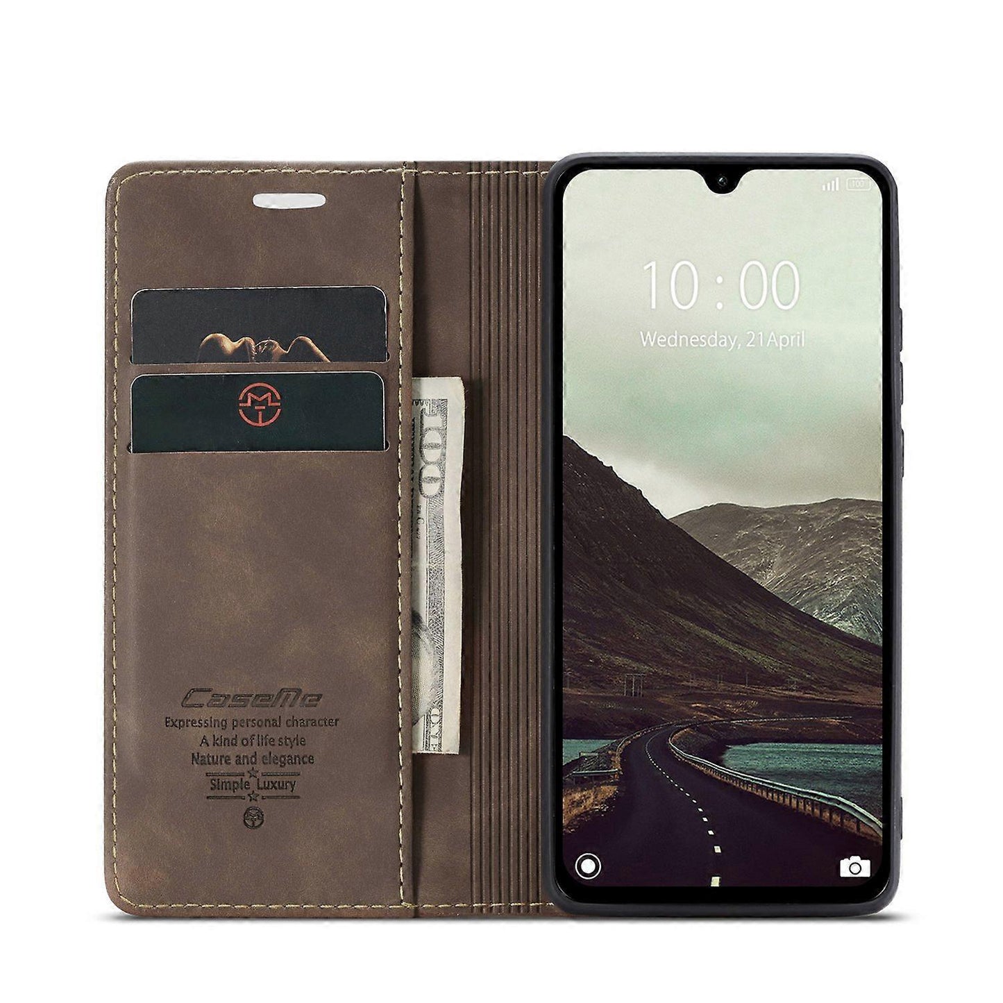 Compatible with Xiaomi Redmi 14C Case Leather Card Holder Stand Multicolor Style A