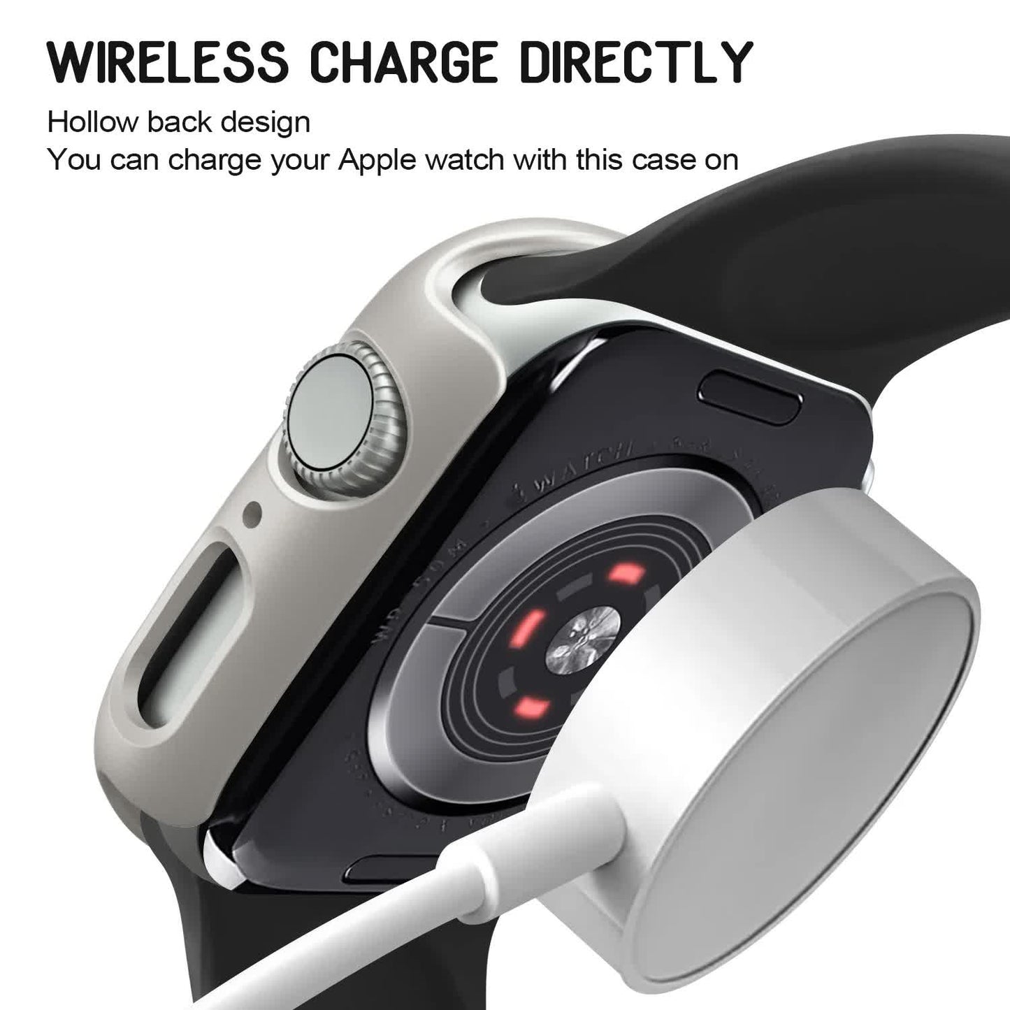 Hard PC Case for Compatible with Apple Watch 45mm 41mm 38mm 42mm 40mm 44mm iWatch SE Series 9 8 7 6 5 4 3 2 1 Matte Bumper Frame 3pcs