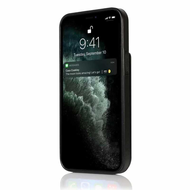 iPhone 13 Case with Card Holder Retro V3 6CK Black
