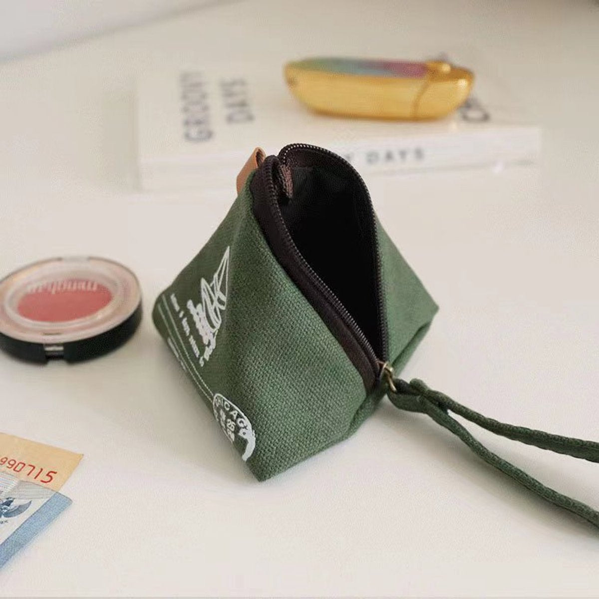 Creative Vintage Wallet - Cute - Mini Canvas Bag - Wallet - Storage - Keychain - Pack of 2