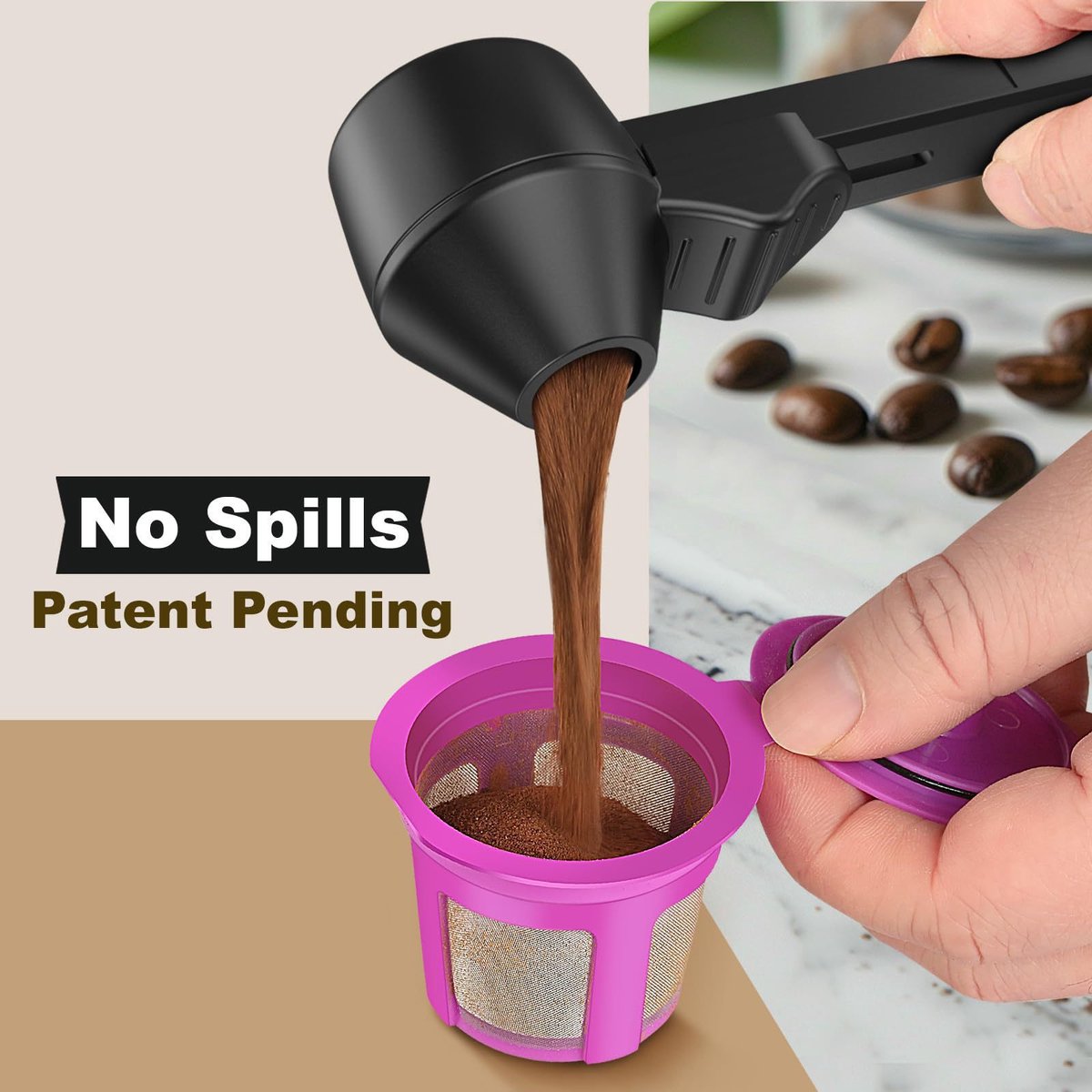 Coffee Scoop – Measuring Spoon – Coffee Accessories – Coffee Measuring Spoon | A Spoon with a Funnel – Scoops – Coffee Scoop