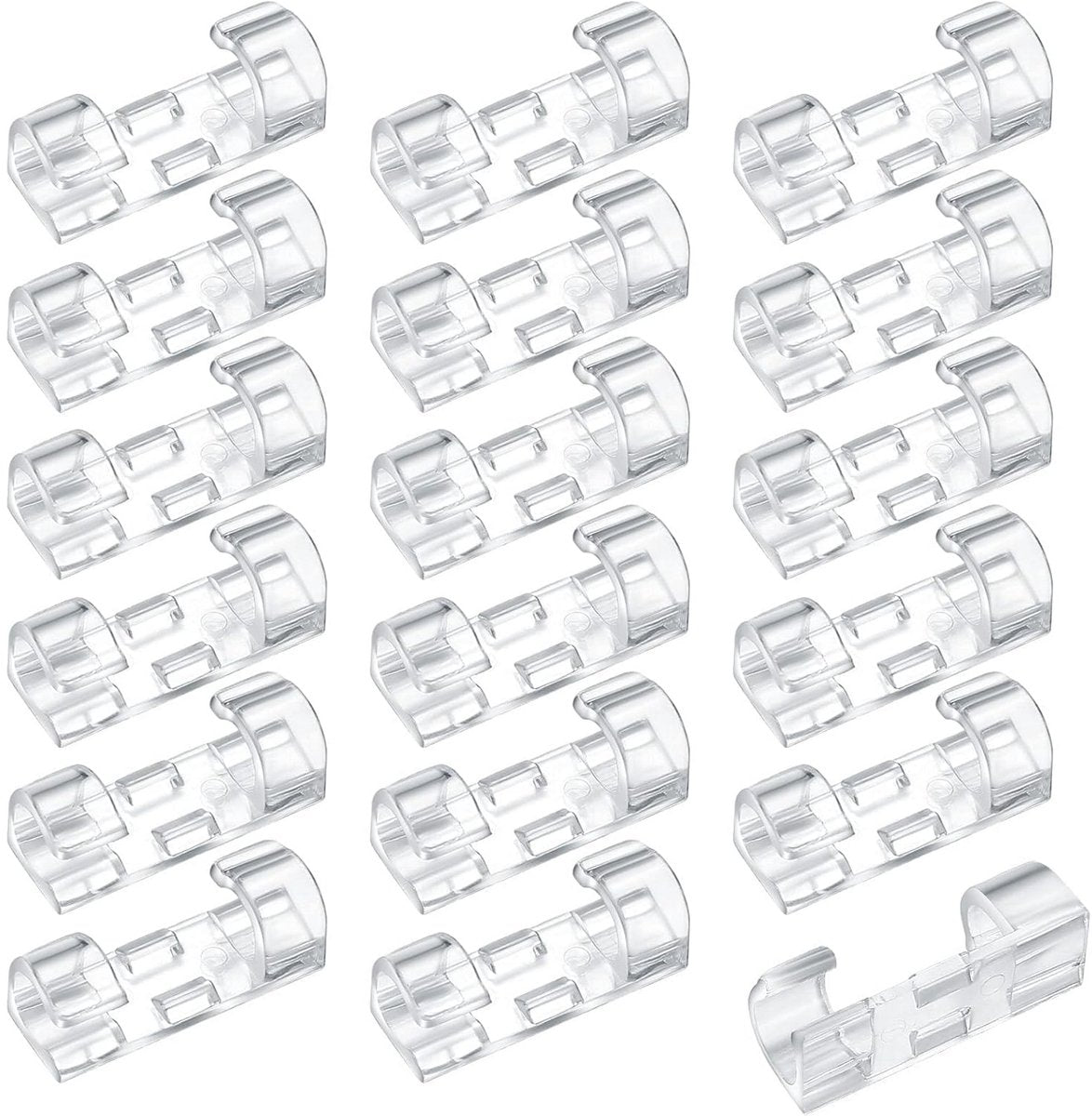 Transparent Cable Clips Self-Adhesive – Cable Organizer – 120 pieces – Cable Tray – Cable Ties – Cable Lock – Desk Organizers – Organizer – Cable Trays – Cable Management – Clips – Ties