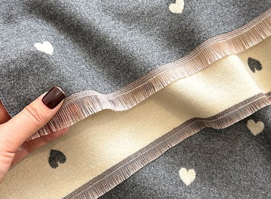 Women's scarf - Long scarf - Double-sided warm blanket - Suitable for spring, autumn and winter - 185*65cm - Red