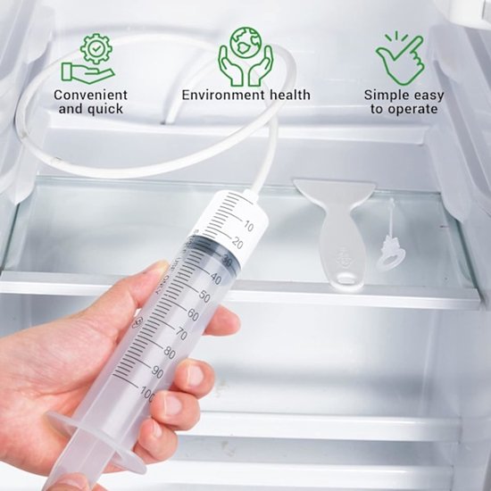 Refrigerator Drain Cleaner - For Cleaning the Refrigerator - Refrigerator Drain Hole, Cooling Tube, Drain Cleaner - Clogged Drain Cleaning Tool - Set of 8
