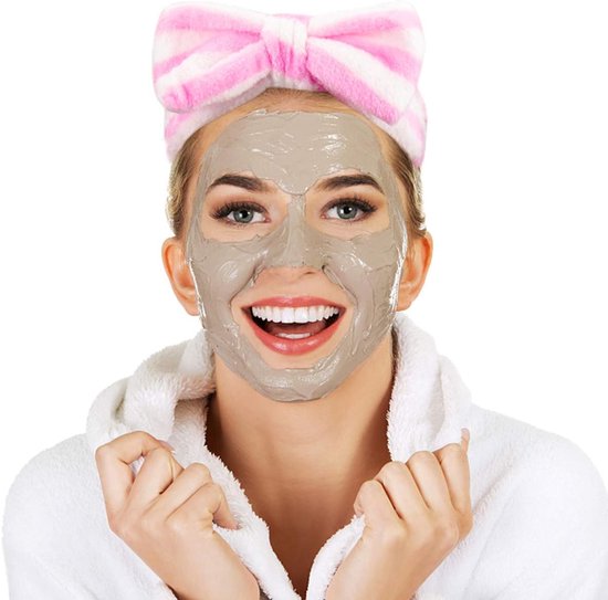 4-Piece Headbands for Women - Bow Headbands - Headbands - Suitable for Spa - Facial Cleansing - Makeup - Shower & Spa