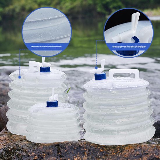 5 Liter Collapsible Water Bucket - Outdoor Picnic/Road Trip - Portable - Large Capacity Water Bucket - Collapsible Portable Water Bucket - Water Bucket