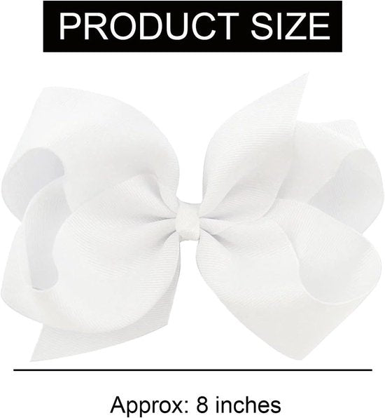 Hair Clips - 10 Pieces - Hair Clips with Bow - Solid Color Hair Clips with Bow - Hair Accessories - Suitable for loose hair, braided hair, parties, Christmas, etc.