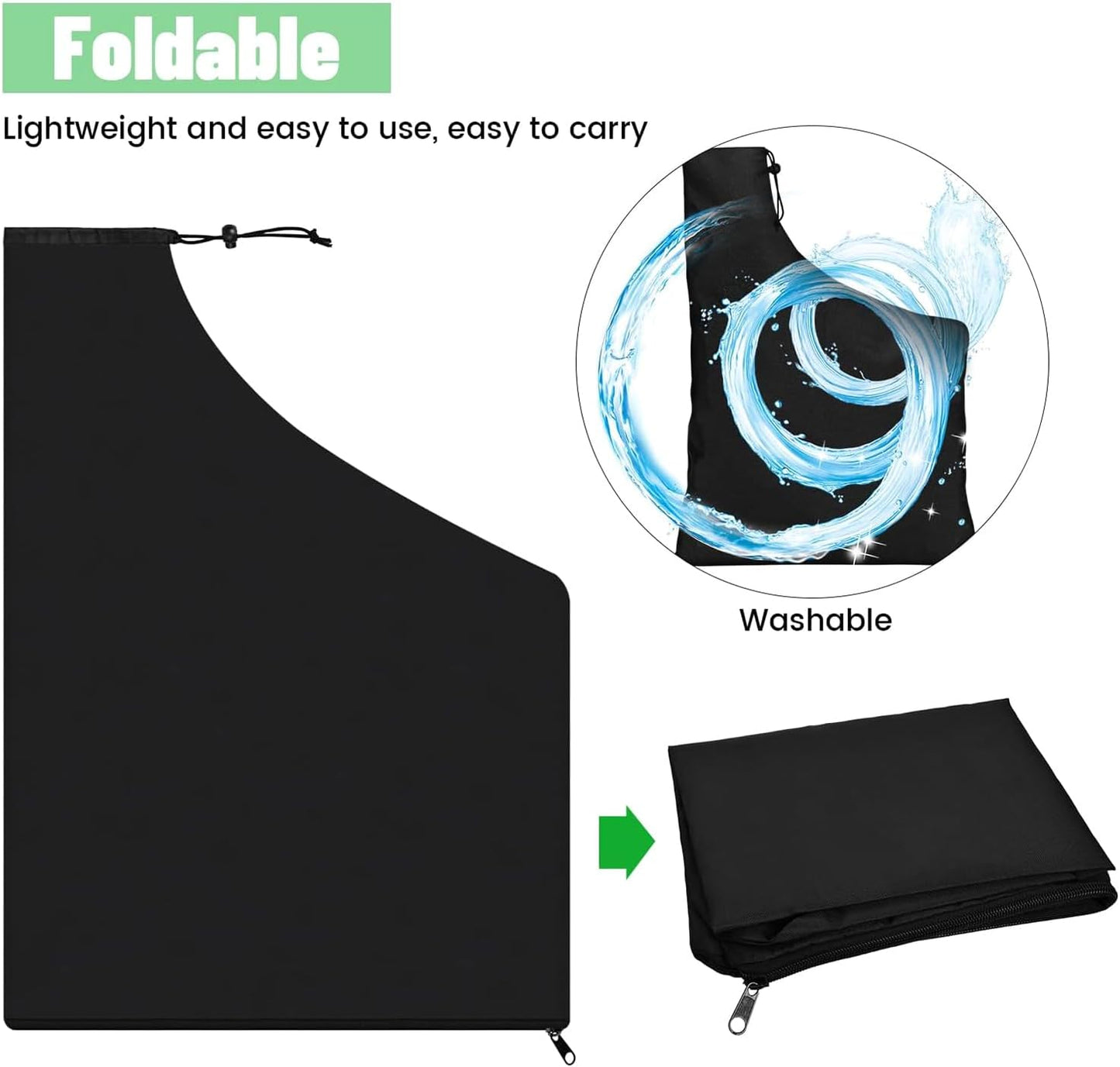 Replacement exhaust bag - with zipper at the bottom - for leaf blowers, vacuum rakes and leaf blower storage bags